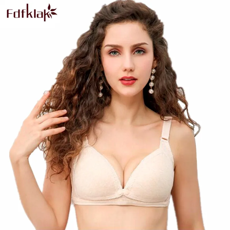 

Fdfklak Sexy Model Cotton Breast Feeding Bra Women Pregnancy Clothes Plus Size Maternity Bras for Pregnant Nursing Bra 75B-95C