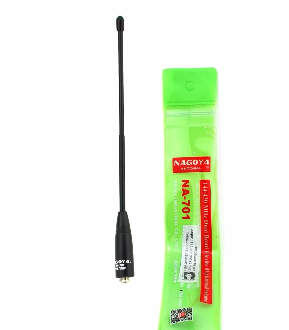 2 шт., NAGOYA NA-701 женский двухдиапазонная антенна для UV-5R UV-82 uv9R HYT Baofeng PX-777 PX-888 TG-UV2 иди и болтай Walkie Talkie
