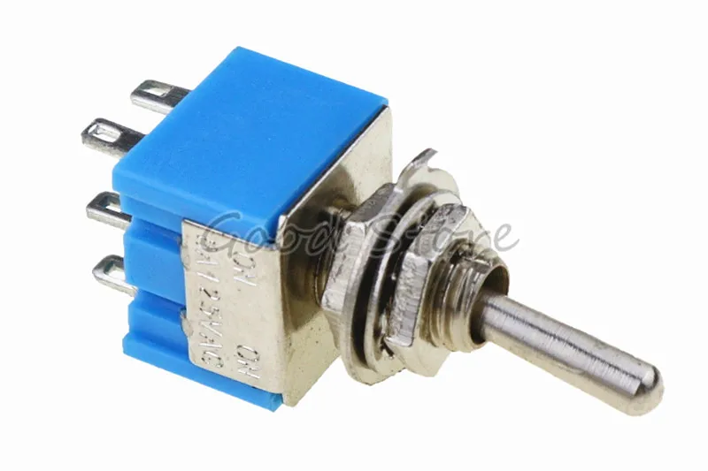 2 шт./лот Mini MTS-202 6-Pin SPDT G105 ON-ON 6A 125V 3A250VAC переключатели хорошего качества Бесплатная