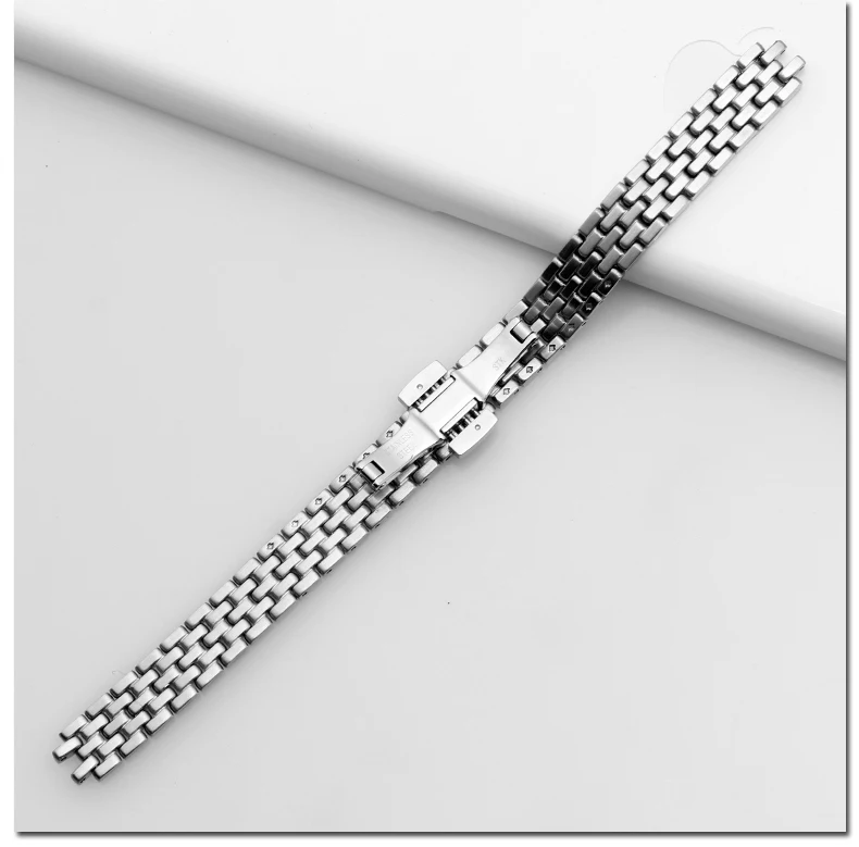 Высококачественный ремешок для часов из нержавеющей стали для Tissot 1853 T058 Дамский ремешок 10 мм для женских браслетов