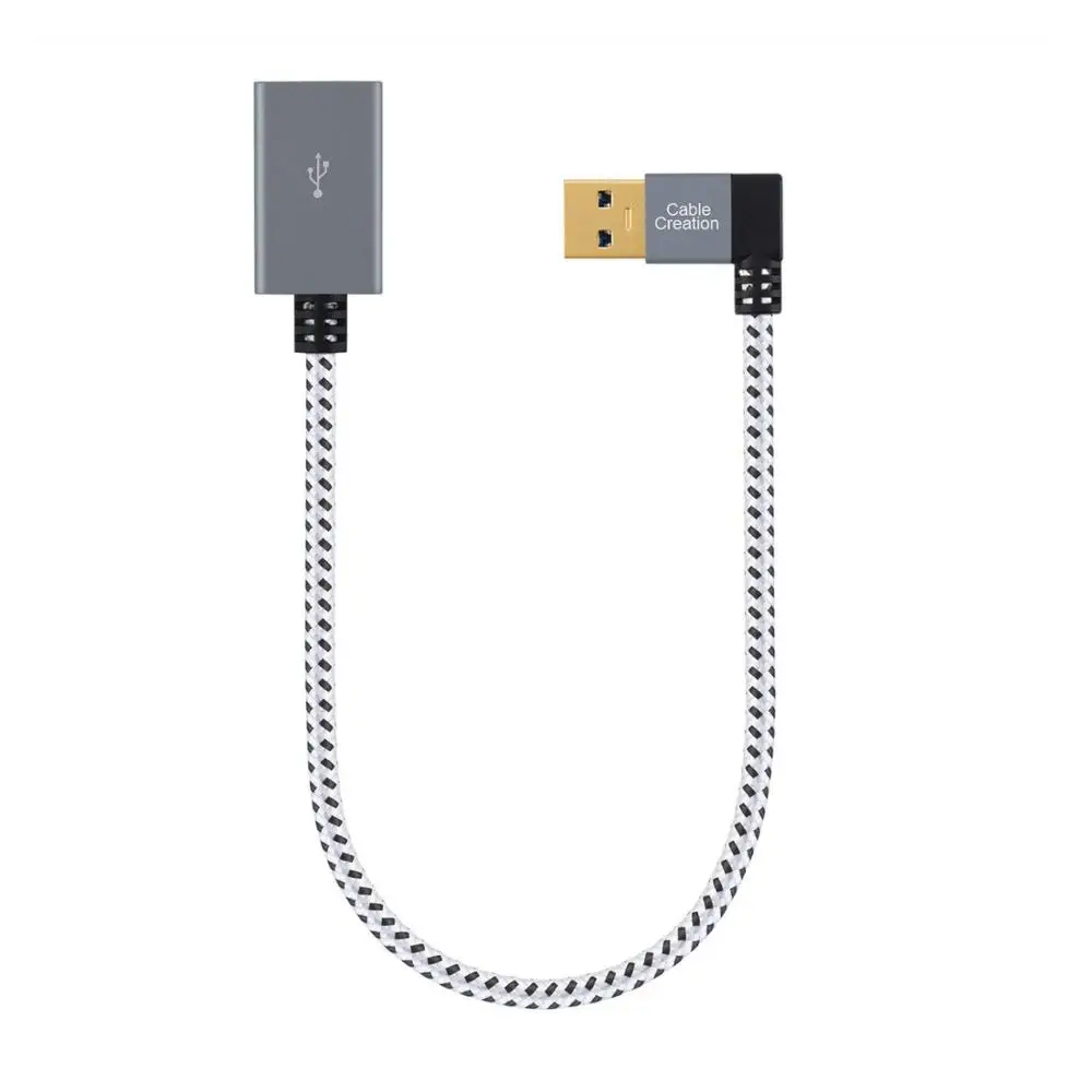 Удлинительный Кабель USB 3 0 шнур штырь-гнездо с правым и левым углом от совместимые