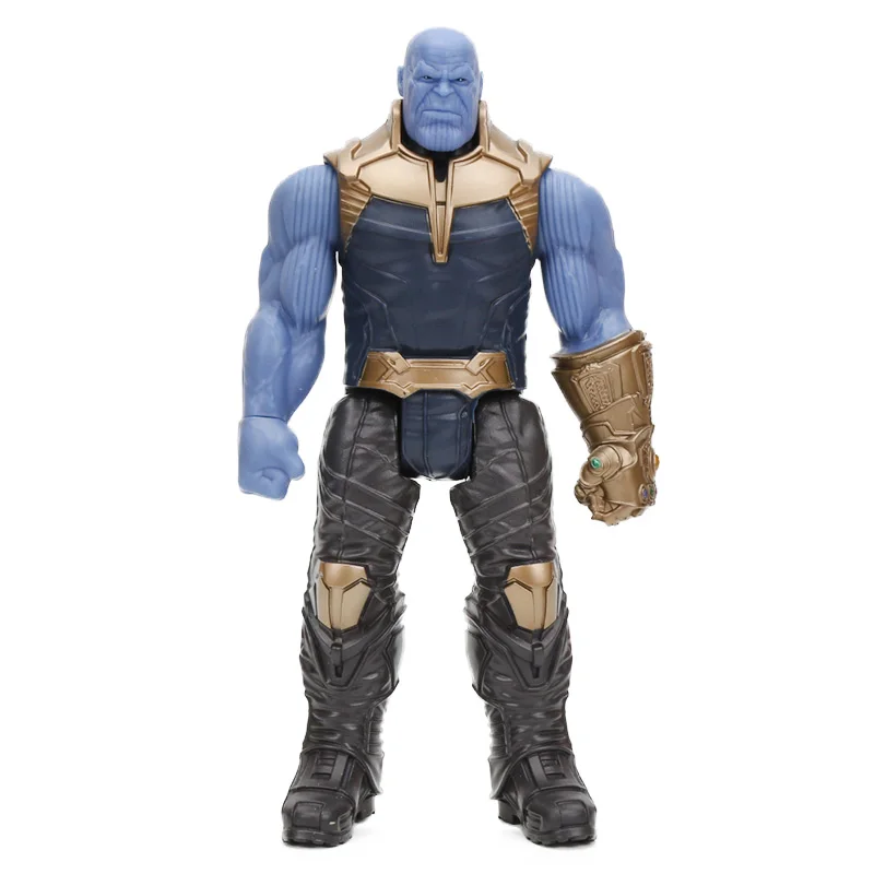 Экшен-фигурки Hasbro, игрушки Marvel, фигурки супергероев из фильма «Мстители: Финал» — Тор, Капитан Америка, Танос, Росомаха, Человек-паук, Железный человек, размер 30 см - Цвет: thanos opp