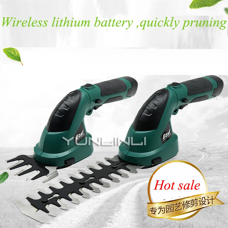 Electric Hedge Trimmer Multi-function Lithium Battery Rechargeable Weeding Shear Household Garden Pruning Mower ET1511c