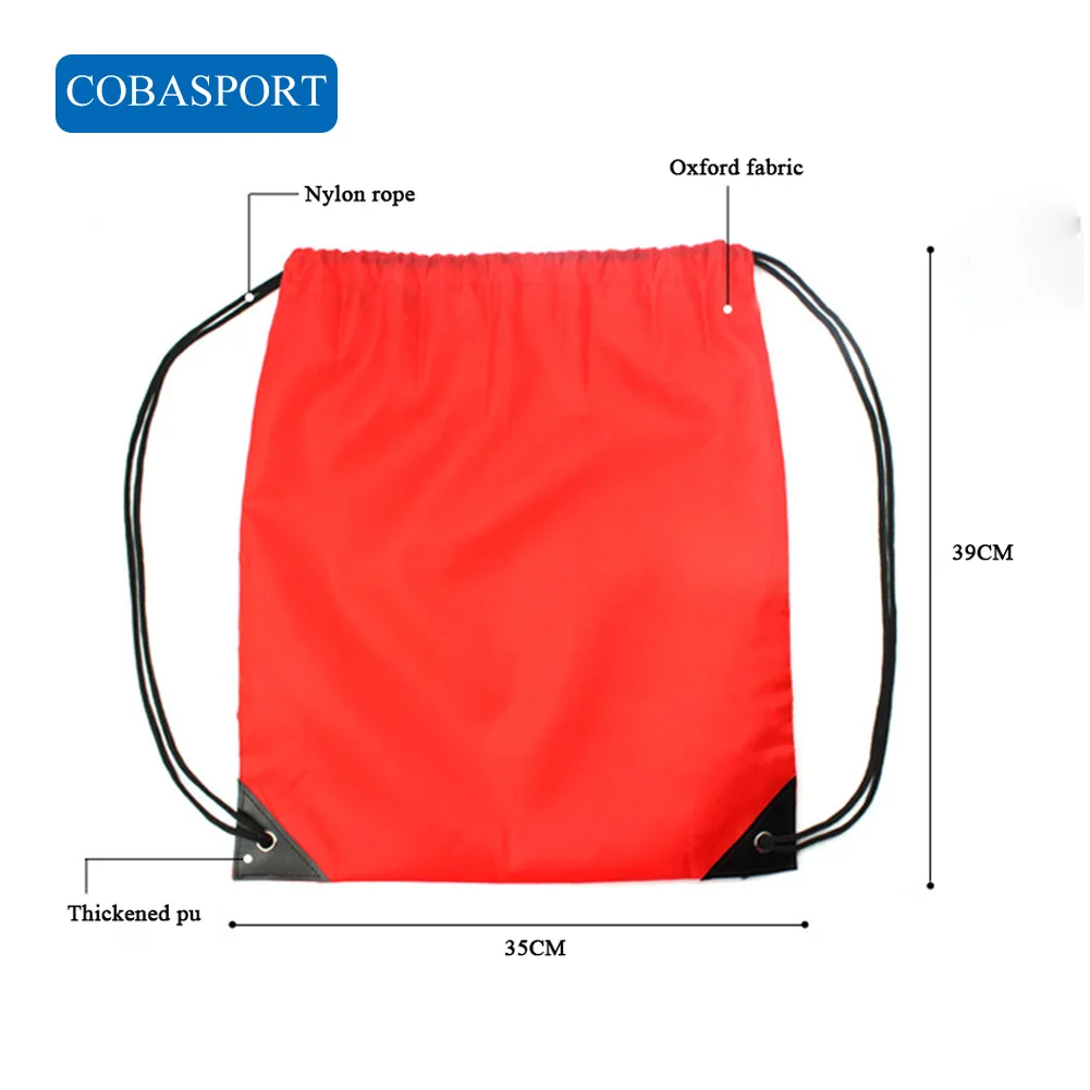 COBASPORT Водонепроницаемый двойной сумка Drawstring Оксфорд рюкзак для обуви одежда