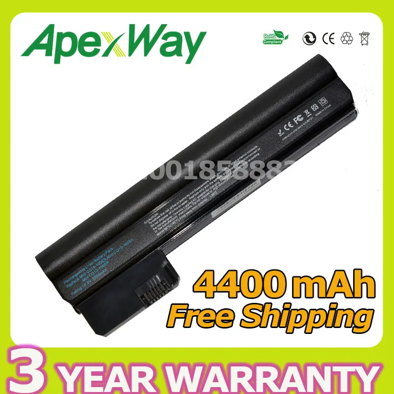 Apexway 4400mAh аккумулятор для HP Mini110-3000 CQ10-400 Series CQ10-400EJ HSTNN-DB1T HSTNN-CB1U WQ001AA 607762-001 Apexway 4400mAh аккумулятор для HP Mini110-3000 CQ10-400 Series CQ10-400EJ HSTNN-DB1T HSTNN-CB1U WQ001AA 607762-001