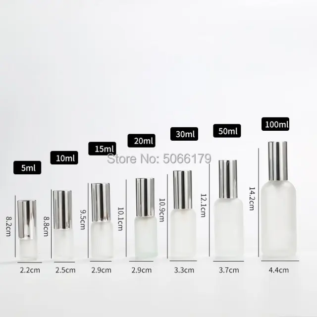 5ml10ml15ml20ml30ml50ml100ml прозрачное матовое стекло бутылка эфирного масла прозрачный