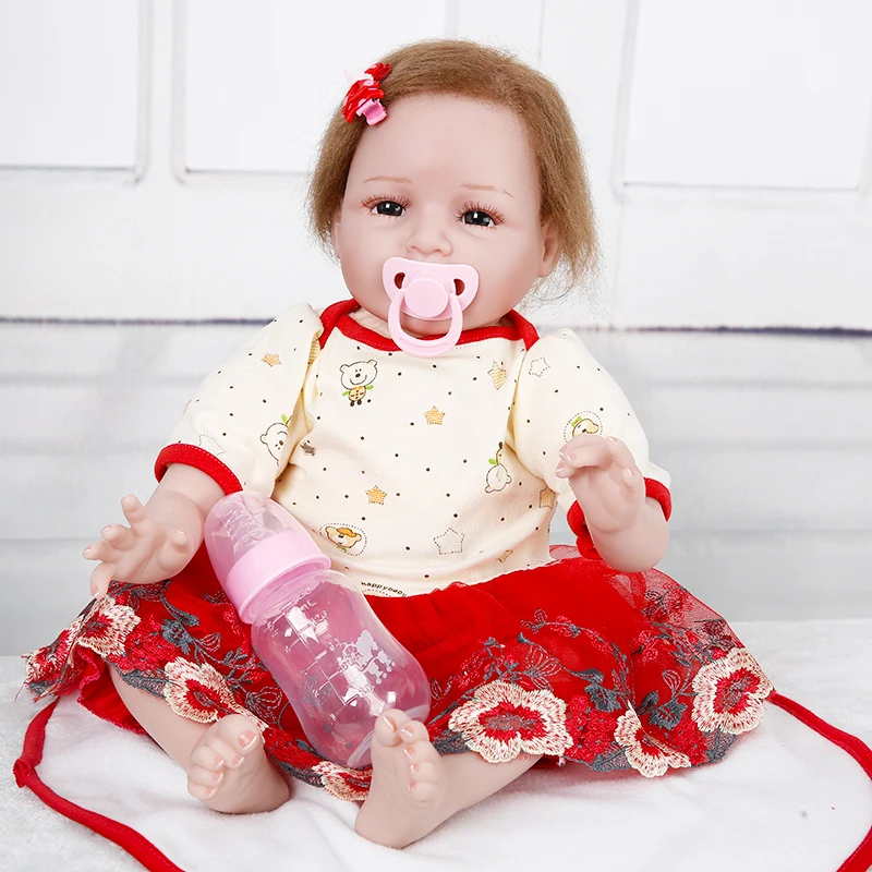 

55CM Reborn Dolls Soft Silicone Reborn Baby Dolls Girls Princess Bebe Reborn for Kid Child Play House Toy Gifts Bonecas
