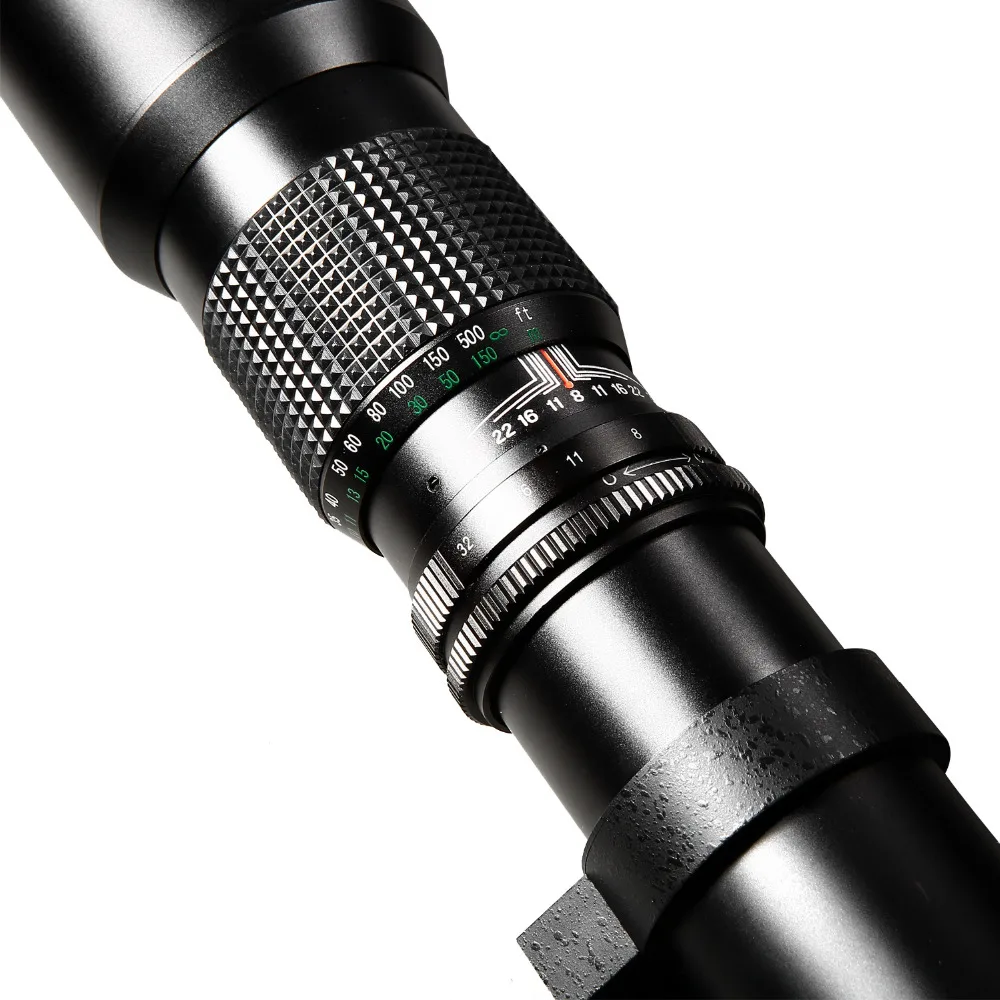 Neewer Высокая мощность 500 мм f/8 ручной телеобъектив для SLR/DSLR камер с Т-образным креплением адаптеры(не входят в комплект) черный
