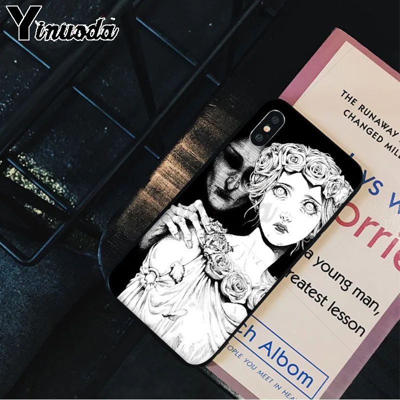 Yinuoda Junji Ito Tees Horror TPU Мягкий силиконовый чехол для телефона iPhone 8 7 6 6S Plus 5 5S SE XR X XS MAX