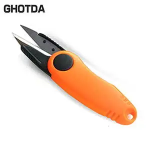 orange 1 шт. складные ножницы в форме рыбы рыболовные снасти для рыболовные кусачки режущая линия многоцелевой портативный - Цвет: orange
