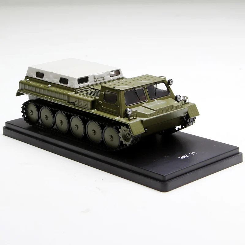 1:43 литье сплава добавляет Adams 71 Gt все рельсы военная колесница хаки зеленый миниатюрная сцена модель мира