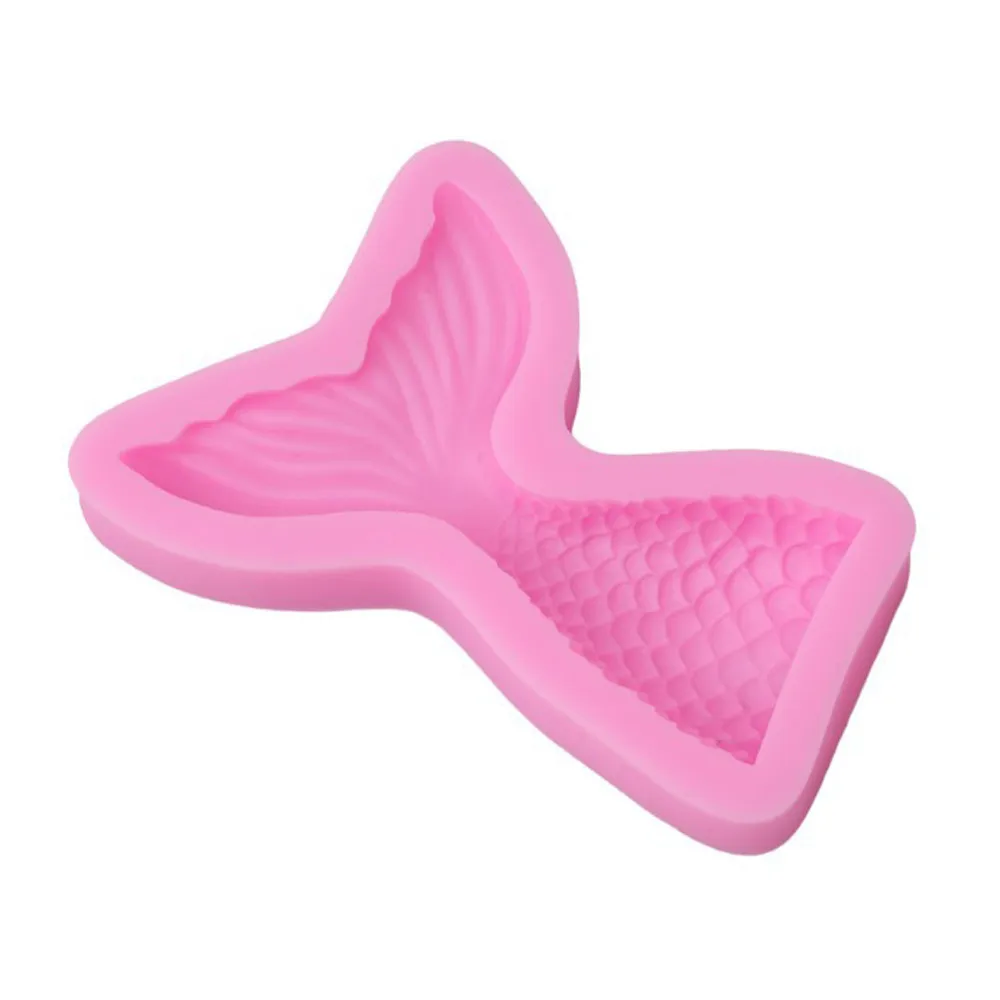 Новый В практичном и прочном Силиконовые рыбы хвост помадка плесень Торт Сахар