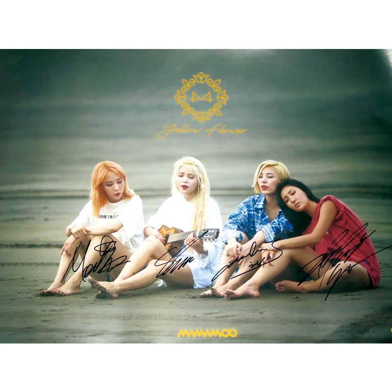 MAMAMOO с автографом 2017 мини альбом желтый цветок CD корейский + 032018|posters posters|korean