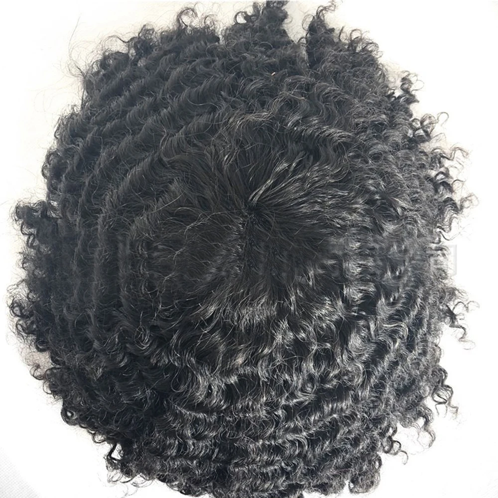 Eversilky Remy человеческие волосы накладка из фальшивых волос для мужчин швейцарские кружева небольшой парик из индийских волос мужские волнистые замена волос для мужчин
