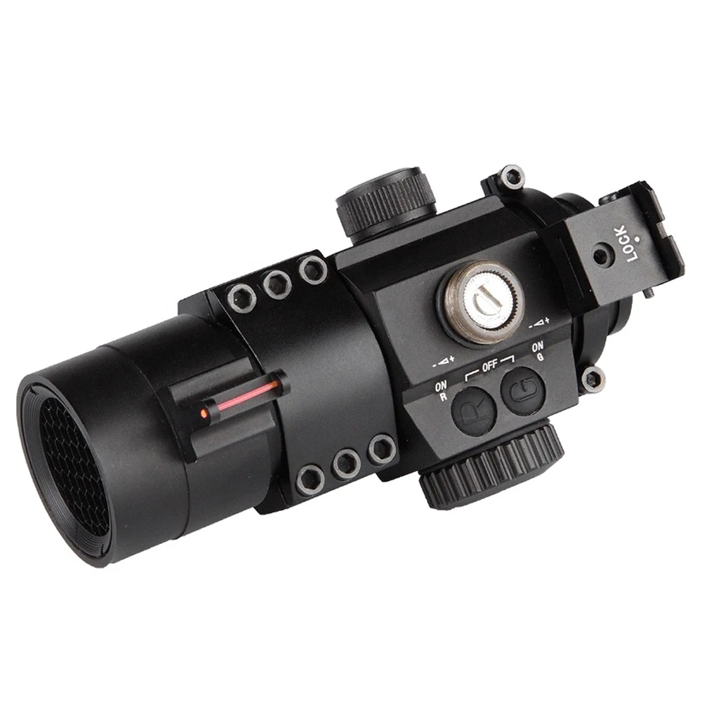 Новый Охотничий Тактический 1X30 волоконно-оптический цель коллиматор Red Dot
