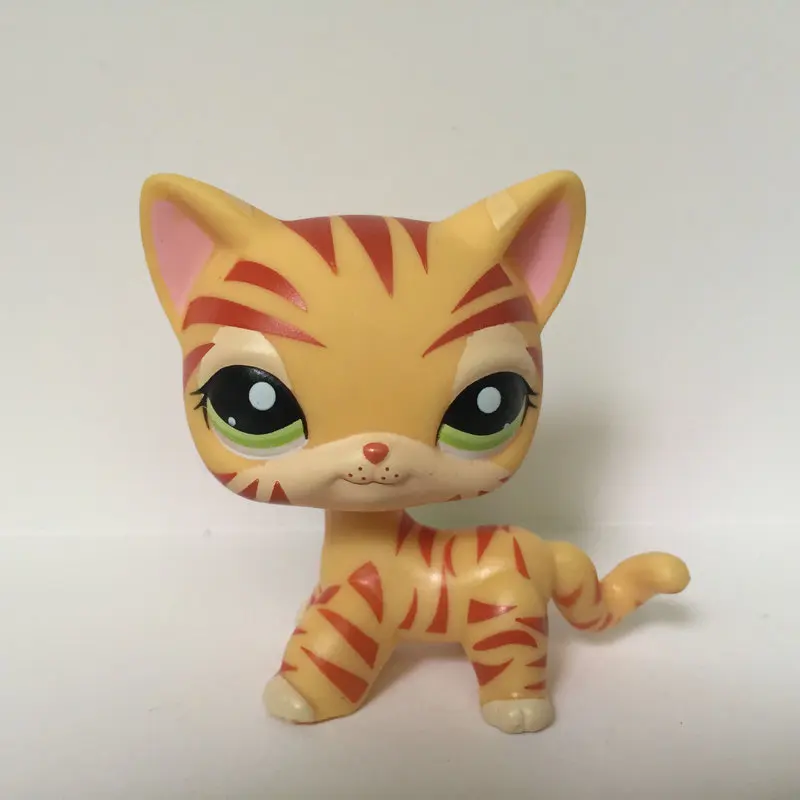 Pet Shop животное оранжевый полосатый короткий волос кошка фигурка для ребенка