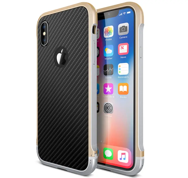RedKoi чехол из углеродного металла для iPhone 8 7 Plus XS Max XR ударопрочный алюминиевый