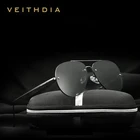 Солнцезащитные очки Мужские VEITHDIA, классические, без оправы, с поляризационным покрытием, для вождения, 2020, 3811