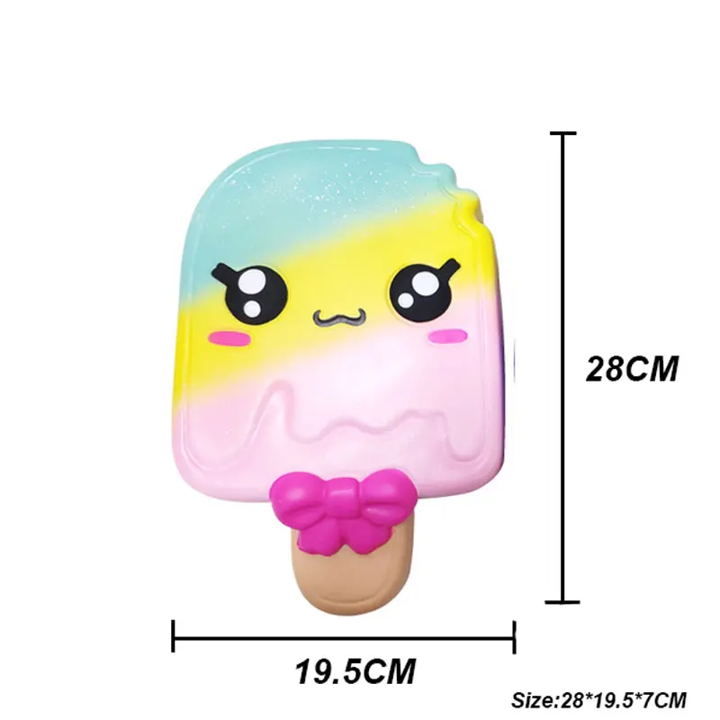 11 дюймов милые игрушки сжималки Jmbo Icecream из мягкой искусственной кожи антистресс