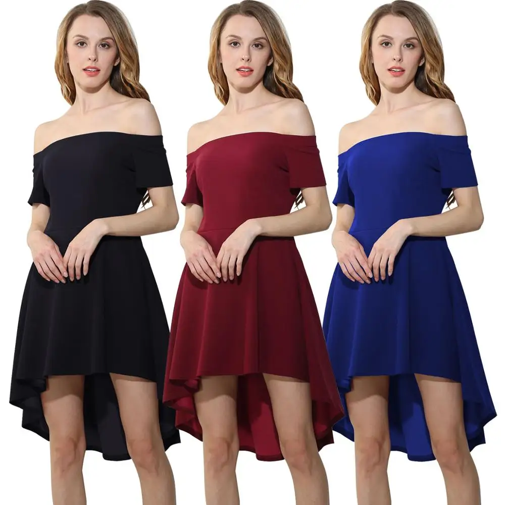 2017 New Summer Women Slash Neck Short Dress Vintage Off Shoulder Sexy Slim Party Dresses Irregular Solid Vestidos Femme | Женская