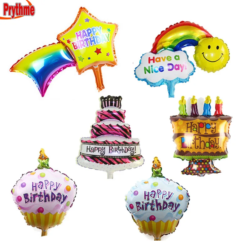 Настольный декор мини воздушные шарики торт ко дню рождения/Свеча/метеоритный