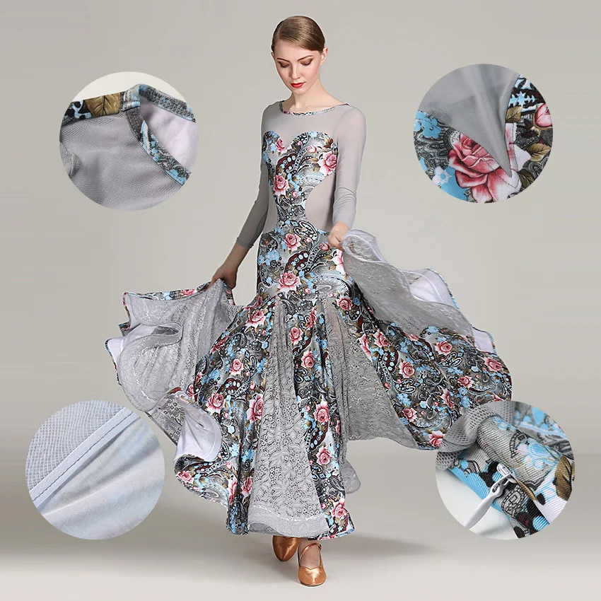 Новинка 2023 1860 костюм для современных танцев женщин взрослых вальдинга Танго