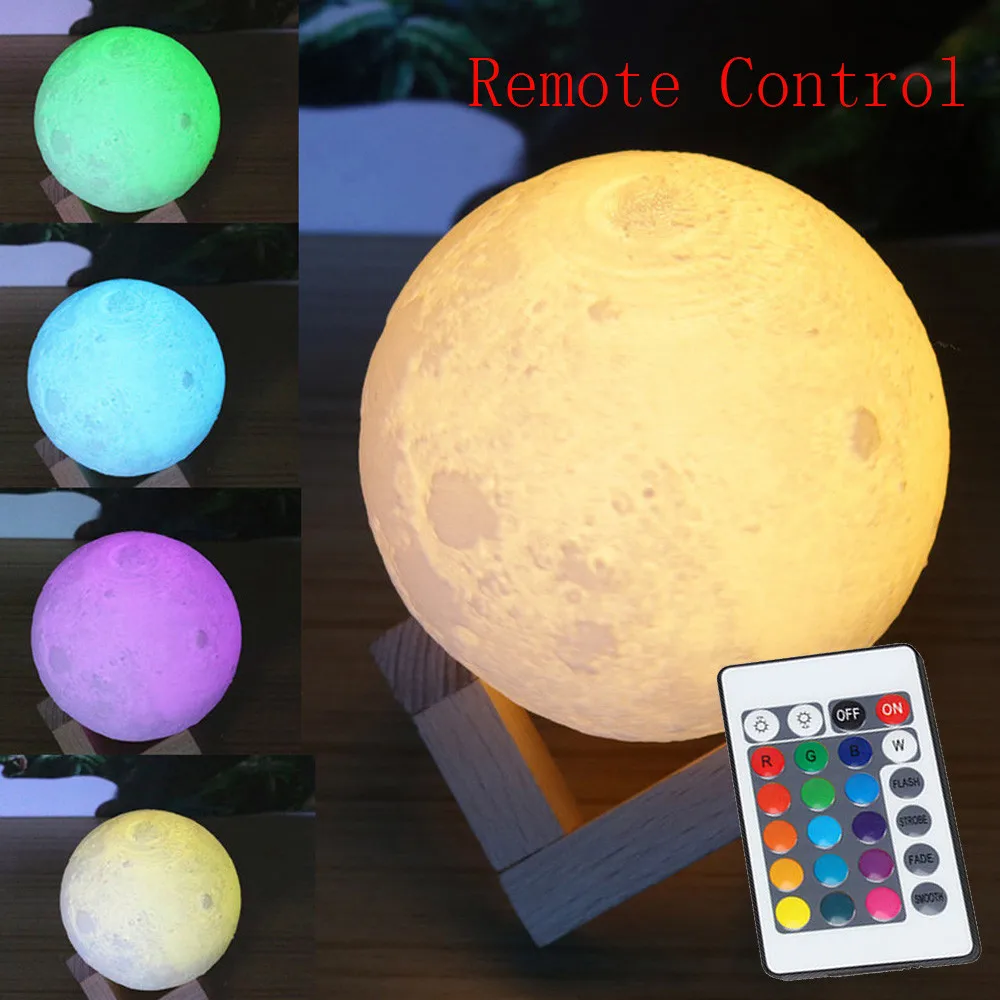 2018 High Quality 3D USB Hand Shot Lights Moon Night Light Moonlight Table Desk Lamp Gift Drop Shipping | Лампы и освещение