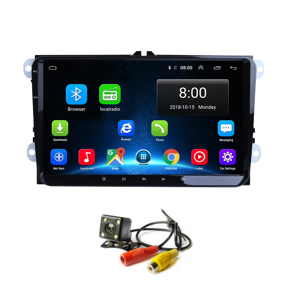 Android 8,1 автомобильный Радио Стерео gps универсальный для Volkswagen Passat CC Golf B6 B7 Tiguan Polo Skoda Octavia Seat Leon автомобильный