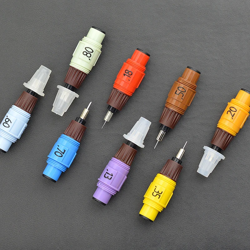 Замена изографа Rotring наконечник 0,1/0,13/0,18/0,2/0,25/0,3/0,35/0,4/0,5/0,6/0,7/0,8/1,0 мм на выбор 1 шт./лот