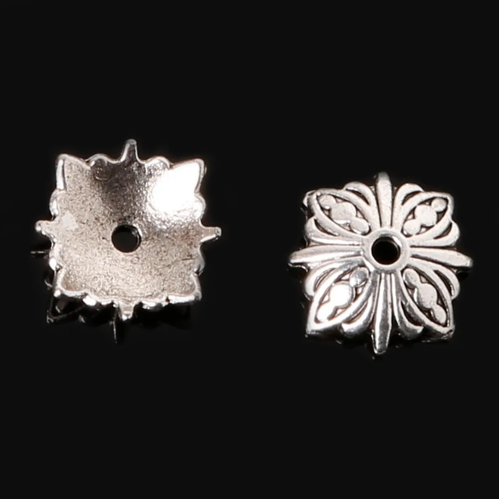 Пустотелые металлические Филигрань из сплава цинка круглые колпачки античного