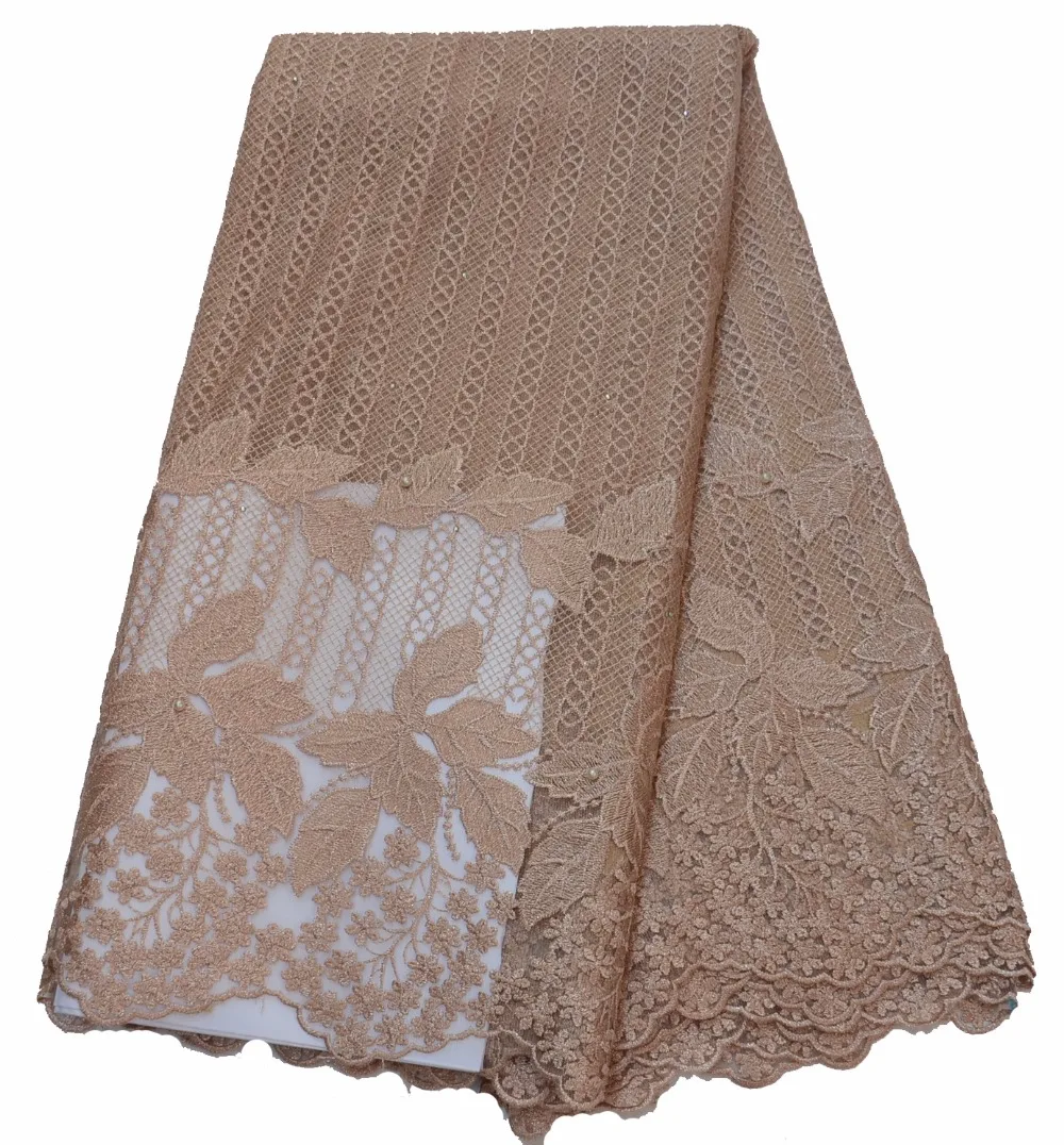 

HOT SELLING Nigerian Lace Fabrics African French Net Lace Fabric Embroidered Tulle Mesh Lace P466-7