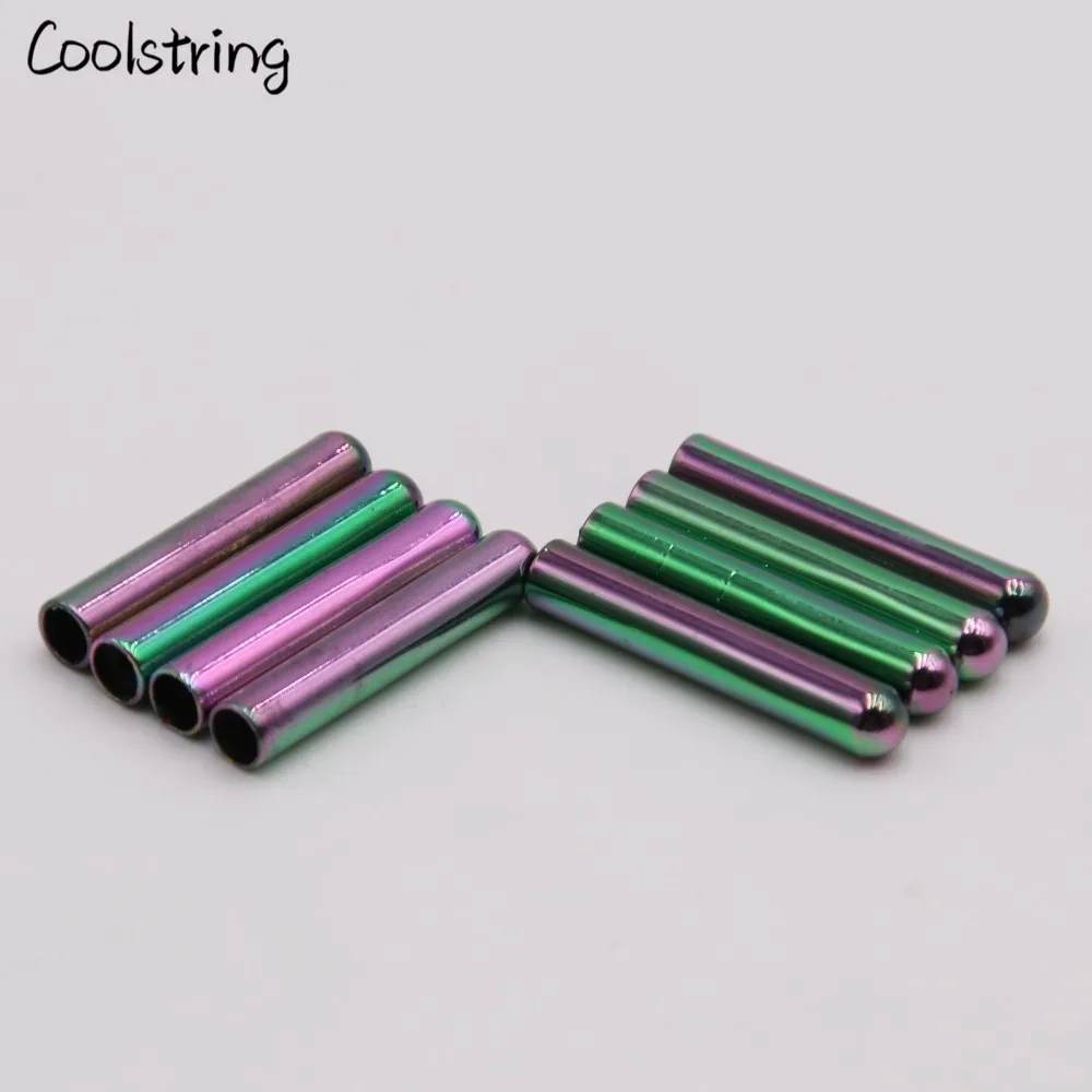 Coolstring роскошные 4 шт./компл. круглый красочные металлические aglets для DIY шнурки шнурок Для женщин мужские туфли со шнуровкой Советы Аксессуары для одежды