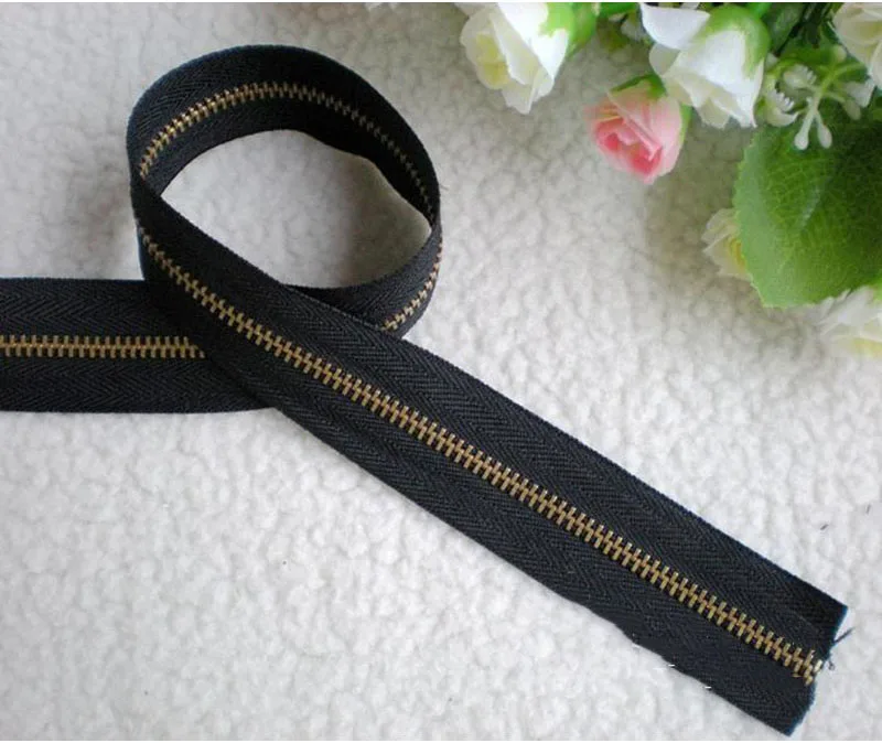 Meetee 3 ярдов металлическая молния бронзового цвета 3# размер DIY аксессуары ручной работы u-образный код стоппер ползунки для одежды сумочка Сумочка поставка кошелька