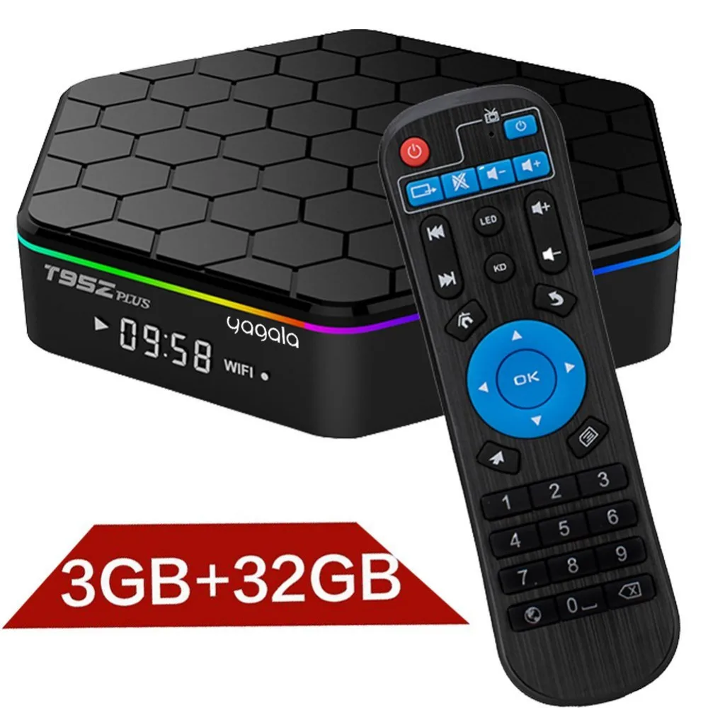 T95Z плюс Android ТВ Box Amlogic S912 Octa core 2 г 16 3 32 Двойной Wi Fi 1000 м LAN 7.1 3D 4 К media player PK X96|tv box amlogic