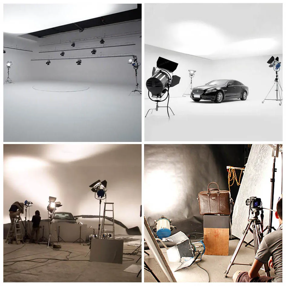 

ALUMOTECH As Arri Dimmer Built-in 150W+300W*2+650W Fresnel Tungsten Spot Light+Stand*4+Case Kit For Photography Studio Video