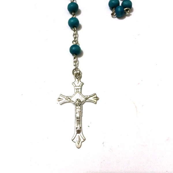 12 шт./лот разноцветное ожерелье с крестом Святого Бенедикта четки черные