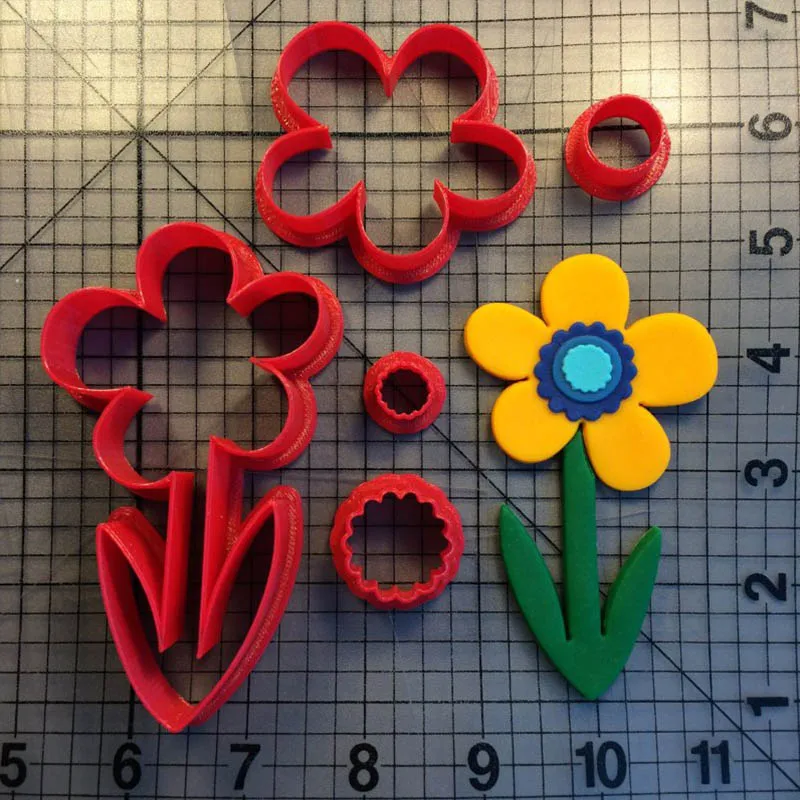 Подставка для торта с красивыми цветами набор выпечки 3D на заказ Подсолнухи