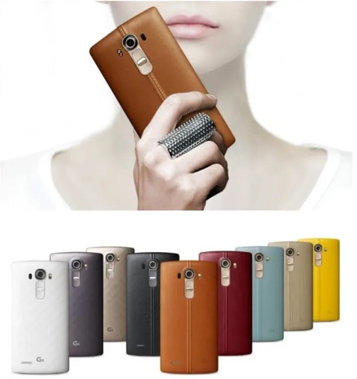 Original Leather Battery Cover for LG G4 Wireless Charger NFC Cover for LG G4 H815 Housing Door Replacement Spare Parts