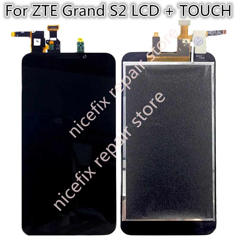 Новинка 100% Черный Полный ЖК дисплей с фотографией для ZTE Grand S2 S 2 II S251 S291 S252 S221