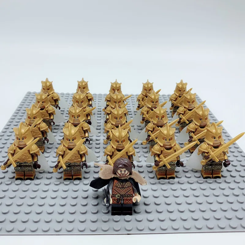 21 шт. новая игра престолов MOC Ice and Fire серии Джейми Ланнистер Preston греческое поле