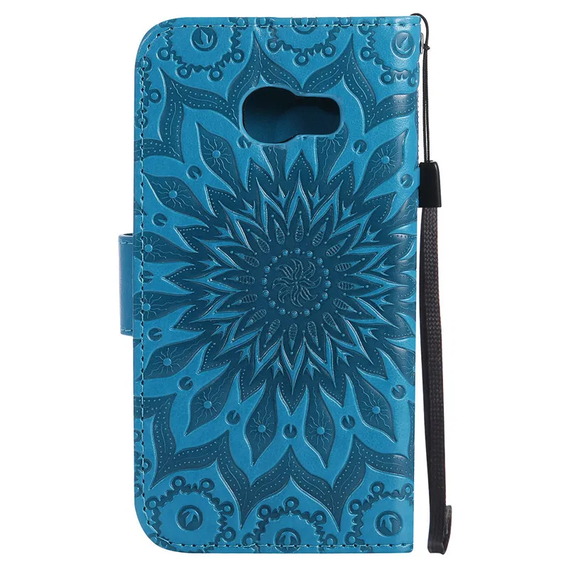 Роскошный кожаный чехол с откидной крышкой и 3d изображением подсолнуха