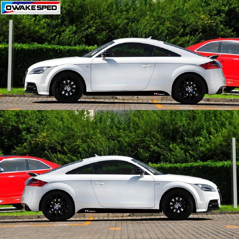 Спортивные полосы для Audi TTS TT наклейка из углеродного волокна на боковую дверь