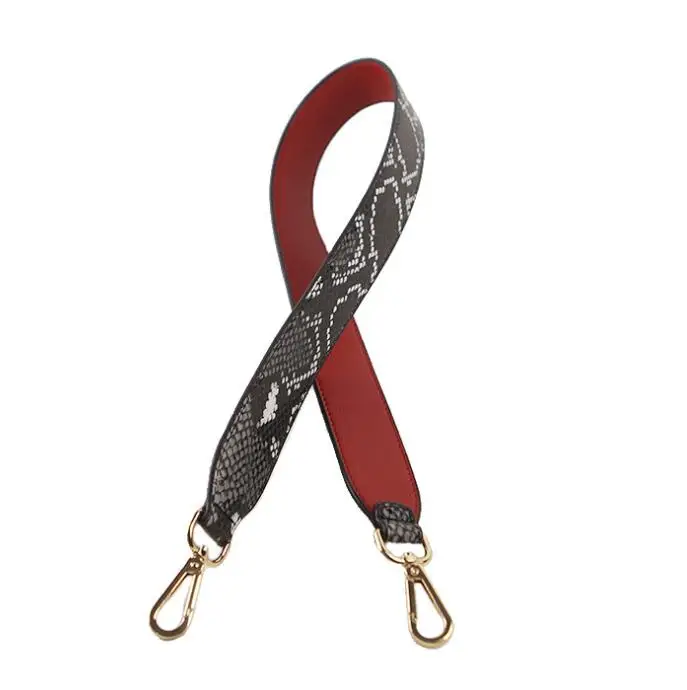 Snake Red Модная сумка из искусственной кожи на ремне со змеиным леопардовым узором сумка на ремне шикарная сумка аксессуары трендовые женские Наплечные ремни для сумок - Цвет: Snake Red