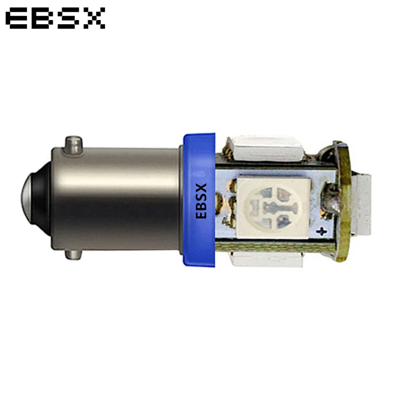 EBSX 50 шт в наборе Автомобильный светодиодный светильник Интерьер BA9S 5050 5 SMD 6V 6 3 V