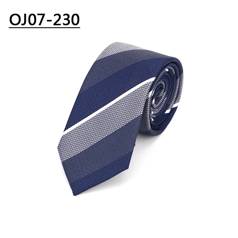 OJ07-230 YISHLINE Factory 7 см галстуки Пейсли жаккардовые галстуки для мужчин Свадебная вечеринка белая рубашка Жених Длинный Галстук Свадебные аксессуары - Цвет: OJ07-230