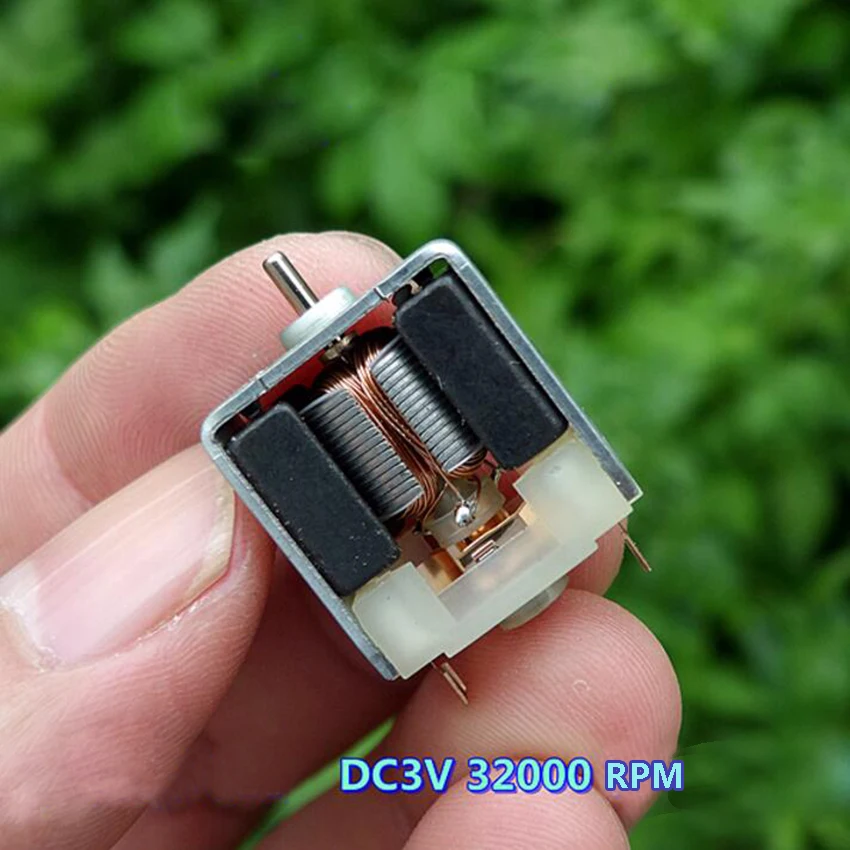 Двигатель Wanbao 030SA, 3 В постоянного тока, 32000 об/мин, высокоскоростной двигатель с угольной щеткой, мощный магнитный микромотор с высоким крутящим моментом