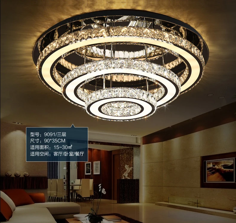 Современная модная Хрустальная светодиодная люстра роскошный Кристальный