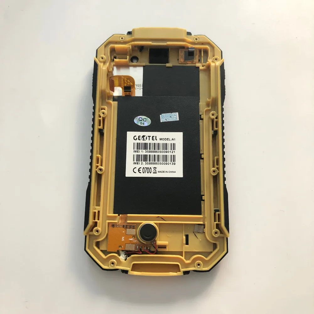 Б/у ЖК экран + сенсорный рамка для GEOTEL A1 MTK6580 1 3 ГГц четырехъядерный 4 5 дюйма 960x540