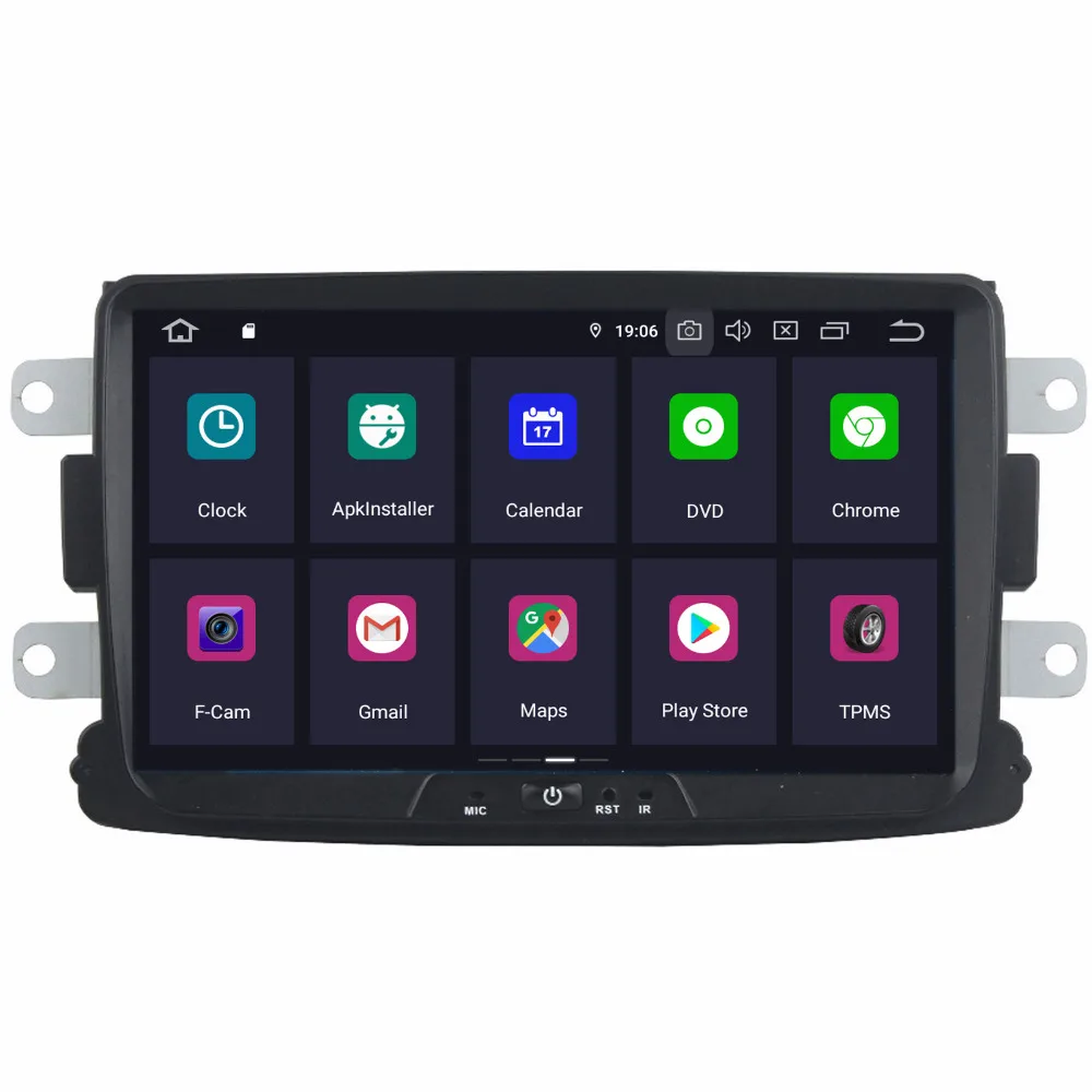 COIKA 8 &quotAndroid 9 0 Система Автомобильный приемник GPS радио для Renault Duster Sandero Logan Lada Dacia