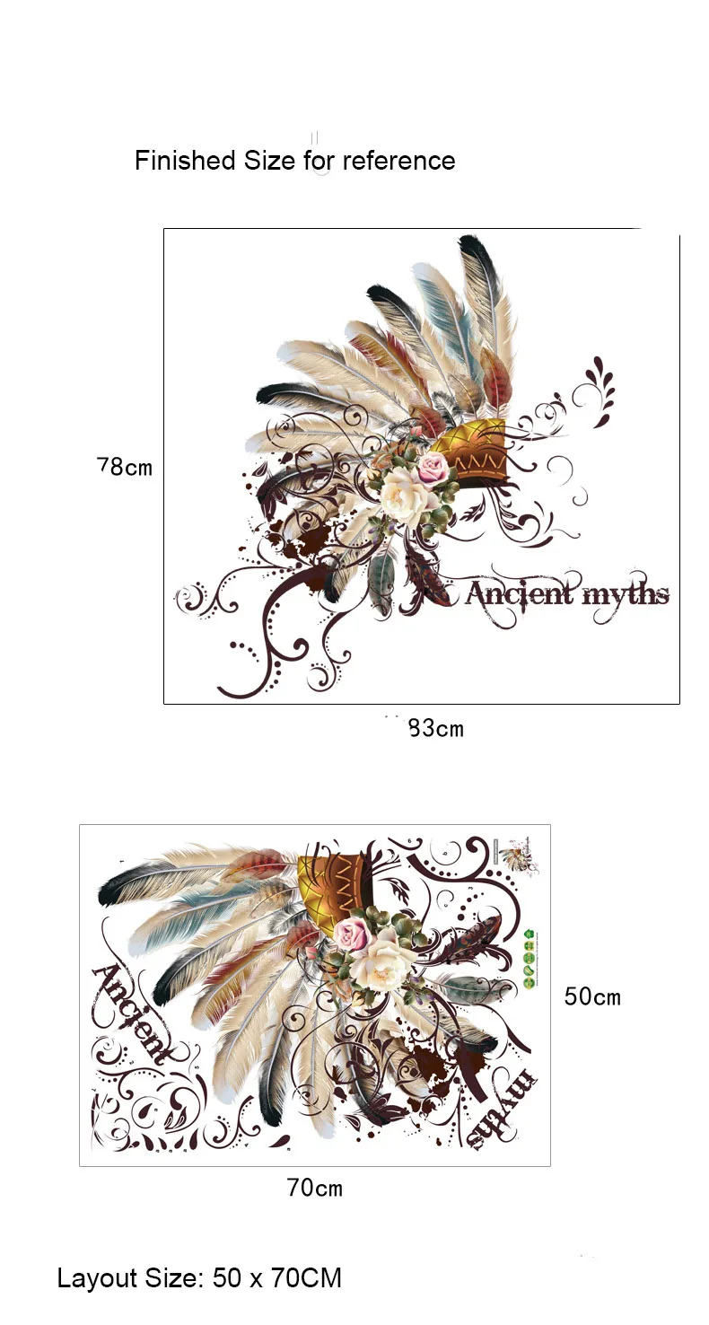 Креативные настенные наклейки для стен украшения дома гостиной столовой